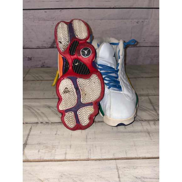 Nike Air Jordan 13 Retro GS Multicolor Women sz 8 - Picture 4 of 6